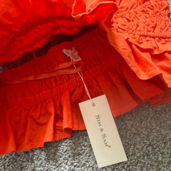 Orange Ruffle Top - Picture 4 of 5